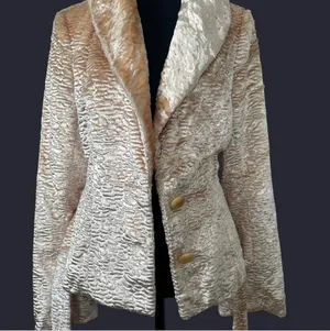 Cache cream jacket with tie belt size 6 thumbnail 4