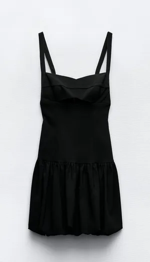 dress little black balloon cut out fitted bodycon evening cocktail party thumbnail 14