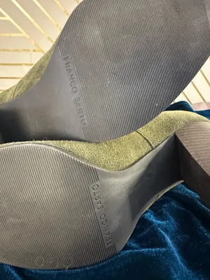 Franco Sarto Olive green suede booties thumbnail 3