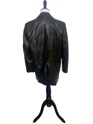 Zara Faux Leather Black Jacket Size Small thumbnail 2