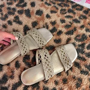 Calvin-klein Women's Gold Sandals thumbnail 5