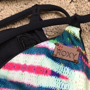 ROXY reversible multicolored bikini top. NWT thumbnail 11