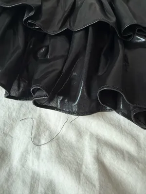 Boutique Black Ruffled Mini Skirt thumbnail 5