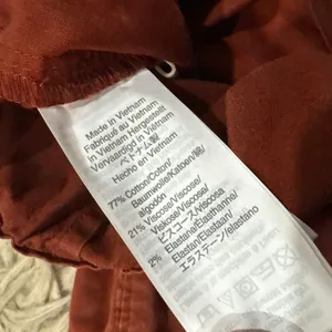 Madewell Paperbag Waist Tapered Leg Pants 2 Rust Red Stretch High Rise Elastic thumbnail 4