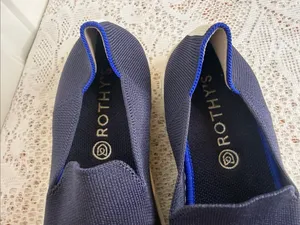 Rothy's The Original Slip-On knit blue Loafers size 8 thumbnail 4