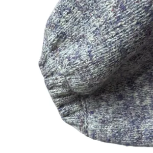 J. Crew Puff Sleeve Crew Neck Sweater‎ Purple Cotton Crew Neck Pullover Size L thumbnail 3