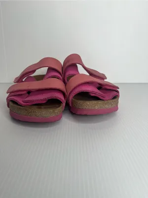 Birkenstock Uji Nubuck Suede Fuschia Tulip Womens Size 36 Slide Sandals Pink thumbnail 4