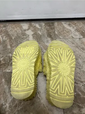 Ugg Winter Fluffita Sherpa Yellow Platform Slippers Womens Size 5 thumbnail 8