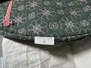 Quilted Olive Green Floral Crossbody Bag with Pink Trim by Oak and Reed. new thumbnail 9