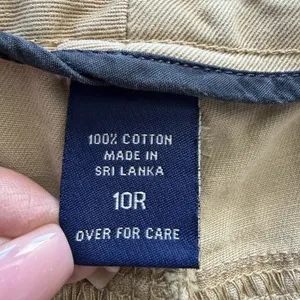 VTG Y2K Abercrombie‎ Women's 10R 25 Issue Wide Leg Flare Pants Khaki Minimalist thumbnail 13