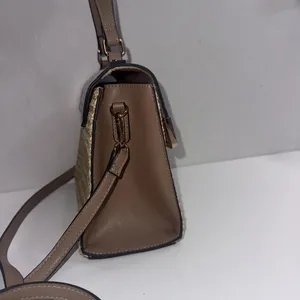 Dune London Embossed Snake‎ Print Designer Lux Crossbody Gold Straw Wicker Purse thumbnail 11