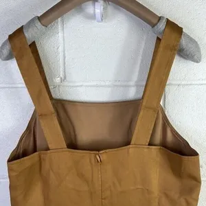 NWT J. Crew Squareneck A-line dress in Gramercy twill sz 8 cappuccino #BK702 thumbnail 5