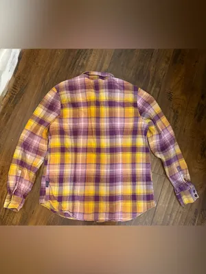 Patagonia Women's Long-Sleeved Organic Cotton Midweight Fjord Flannel Shirt L thumbnail 3