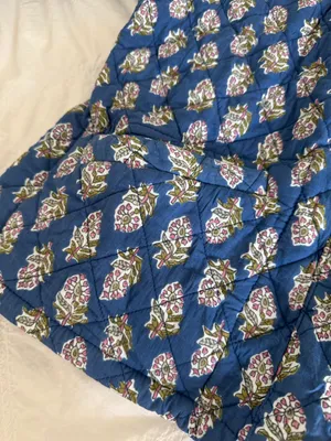 Reversible Quilted Jacket Blue thumbnail 5