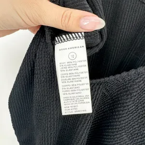 NEW Good American Always Fits One Piece Swimsuit Crinkle Black Women's 1/2 S/M thumbnail 8