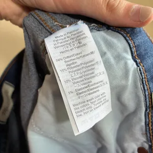 Madewell 10" high rise skinny size 32 dark wash blue jeans women's cotton blend thumbnail 7