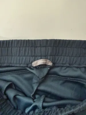 Maurices Scuba Knit Wide Leg Sweatpants Dark Blue Green High Rise thumbnail 11