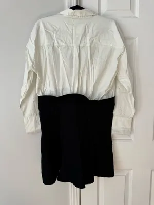 Anthropologie Twofer Buttondown Shirt Dress, Size M thumbnail 13