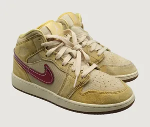 Nike Air Jordan 1 Mid SE GS French Fries B7405-700 Size 6Y Wmn 7.5 Sneaker thumbnail 1