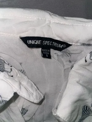 Unique spectrum White Zebra Print Shirt thumbnail 2