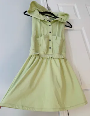Anthropologie Daily Practice Leaflet Hooded Twofer Mini Dress, Size XS thumbnail 8