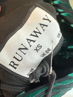 Runaway the Label Lionell Dress Emerald Zebra NWT 2 thumbnail 5