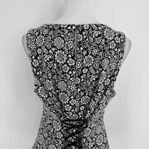 Anthropologie Vanessa‎ Virginia Top Large Black Floral Corset Back Cottagecore thumbnail 7
