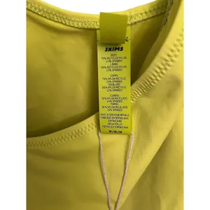 SKIMS 1 piece Cut Out Swim Tank Dress Citrus Coverup Yellow Green Medium NWT thumbnail 6