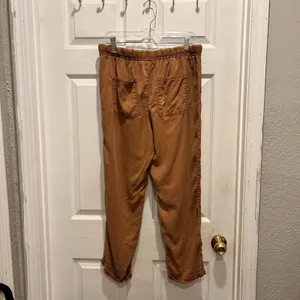 Cynthia Rowley Womens Large Rust Brown 100% Lyocell Elastic‎ Waist Jogger Pants thumbnail 6