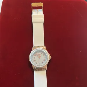 Vintage White Gossip Ladies Watch with Diamond Accents thumbnail 3