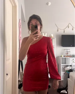 Red Sequin Dress thumbnail 2