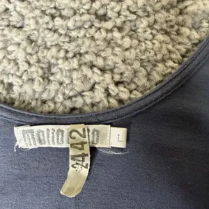 Motto Gray Beaded Crochet Bib Tank Top Womens Large Cotton Boho Sleeveless M6560 thumbnail 3