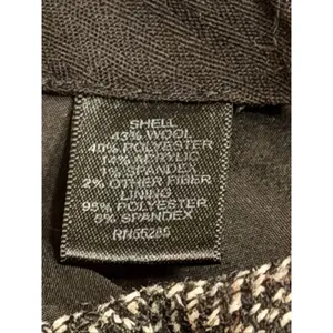 Express Editor Grey Herringbone Wool Blend Straight Leg Pants Size 6R (6678) thumbnail 9