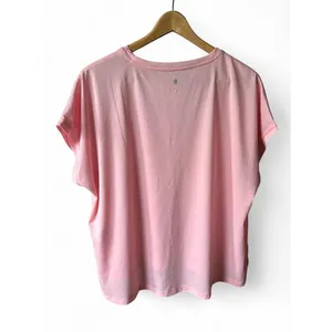 Active Top Ideology High-Low Baby Pink Mesh Athleisure Pilates Barre Gorpcore LG thumbnail 6