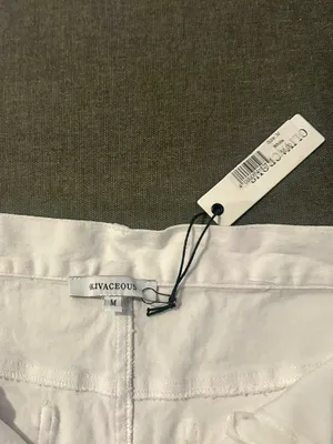 Olivaceous White Jean Skirt thumbnail 2