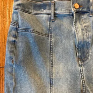 Express super high rise skinny seam front raw hem jeans 4 thumbnail 8