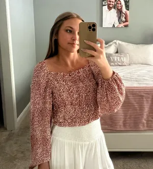 The Pants Store Long Sleeve Printed Top thumbnail 1