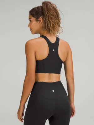 Lululemon Ribbed Nulu High-Neck Yoga Bra | Black thumbnail 2