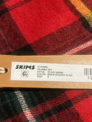 SKIMS Flannel Pajama Set S thumbnail 5