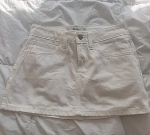 Hollister Denim White Skirt thumbnail 1