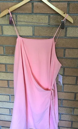 NWT BP Nordstrom’s Pink Mini Wrap Dress Size Large Party Casual Fancy Formal thumbnail 1