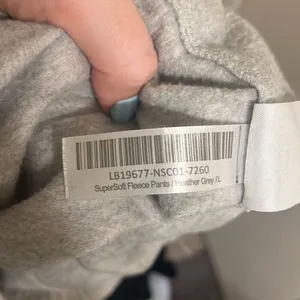 ✨Quince SuperSoft Fleece Joggers Heather Grey Sz Large Pants✨ thumbnail 8