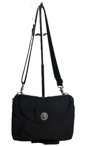 Baggallini Black Rio Crossbody Purse Bag Nylon Zipper Closure Travel Lightweight thumbnail 1