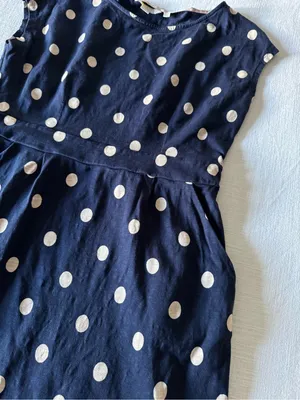 Boden Florrie Jersey Dress Navy Polka Dots - 10P thumbnail 7