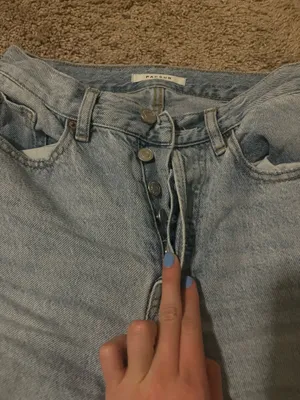 PacSun Light Wash Jeans High-Rise Straight Leg thumbnail 3