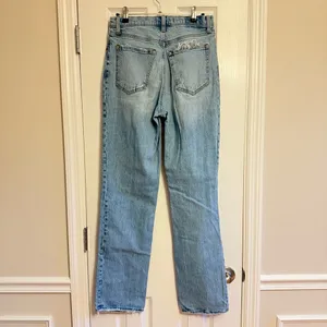 ABERCROMBIE &‎ FIRCH 90S STRAIGHT ULTRA HIGH RISE DISTRESSED DENIM JEANS size 28 thumbnail 5