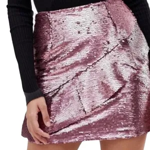 Glamorous Pink Sequined Skirt Size Medium thumbnail 2