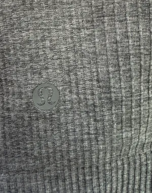 Lululemon Ebb to Street Cropped Long Sleeve Dark Green thumbnail 4