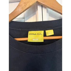 Phthalo Ruth Maeve Black Bonne Annee Sweatshirt Size‎ Large thumbnail 5