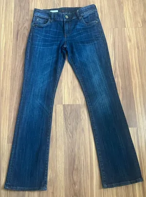 KUT from the Kloth Natalie High Rise Bootcut Jeans Blue Dark Wash Short Size 4 thumbnail 1